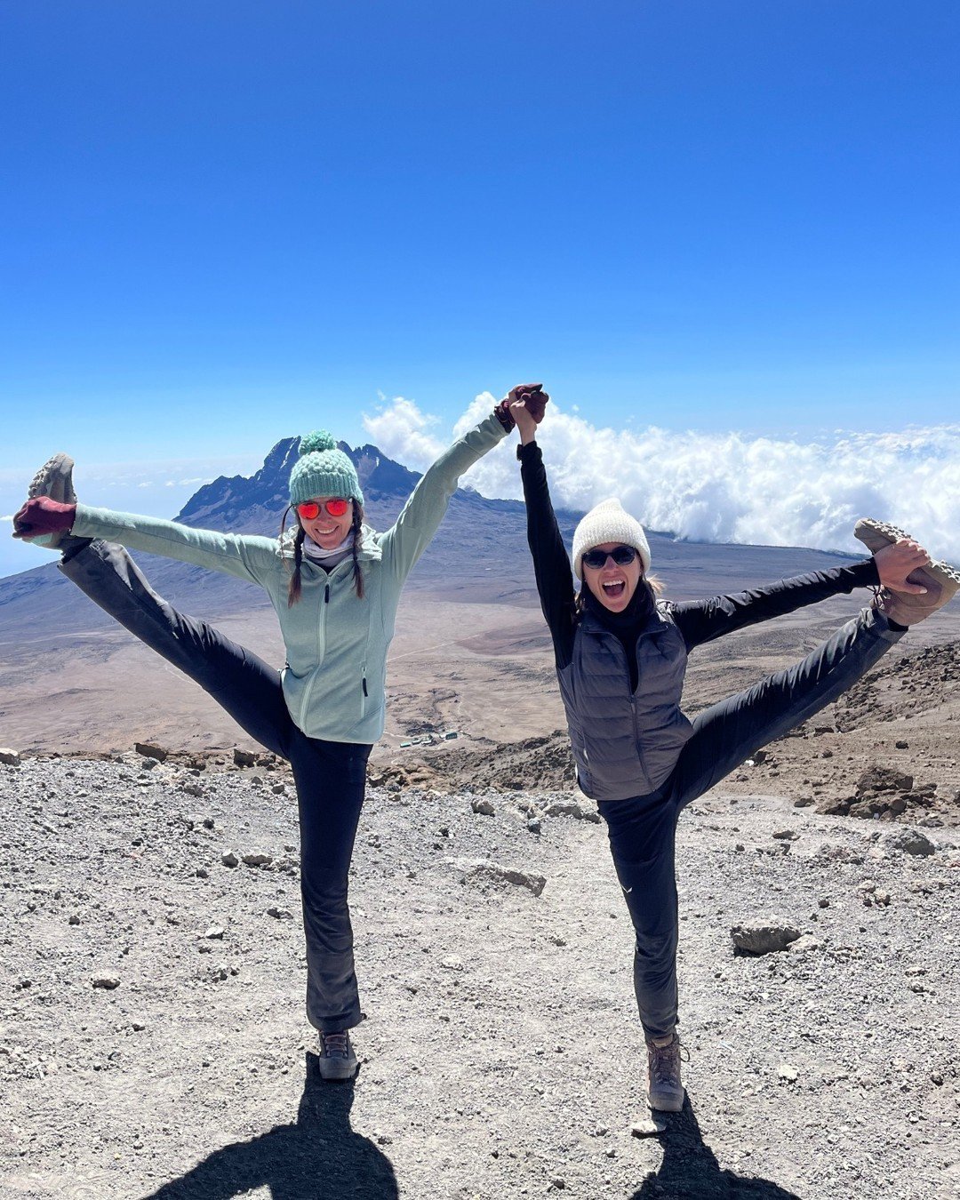 Mount Kilimanjaro peak above the clouds