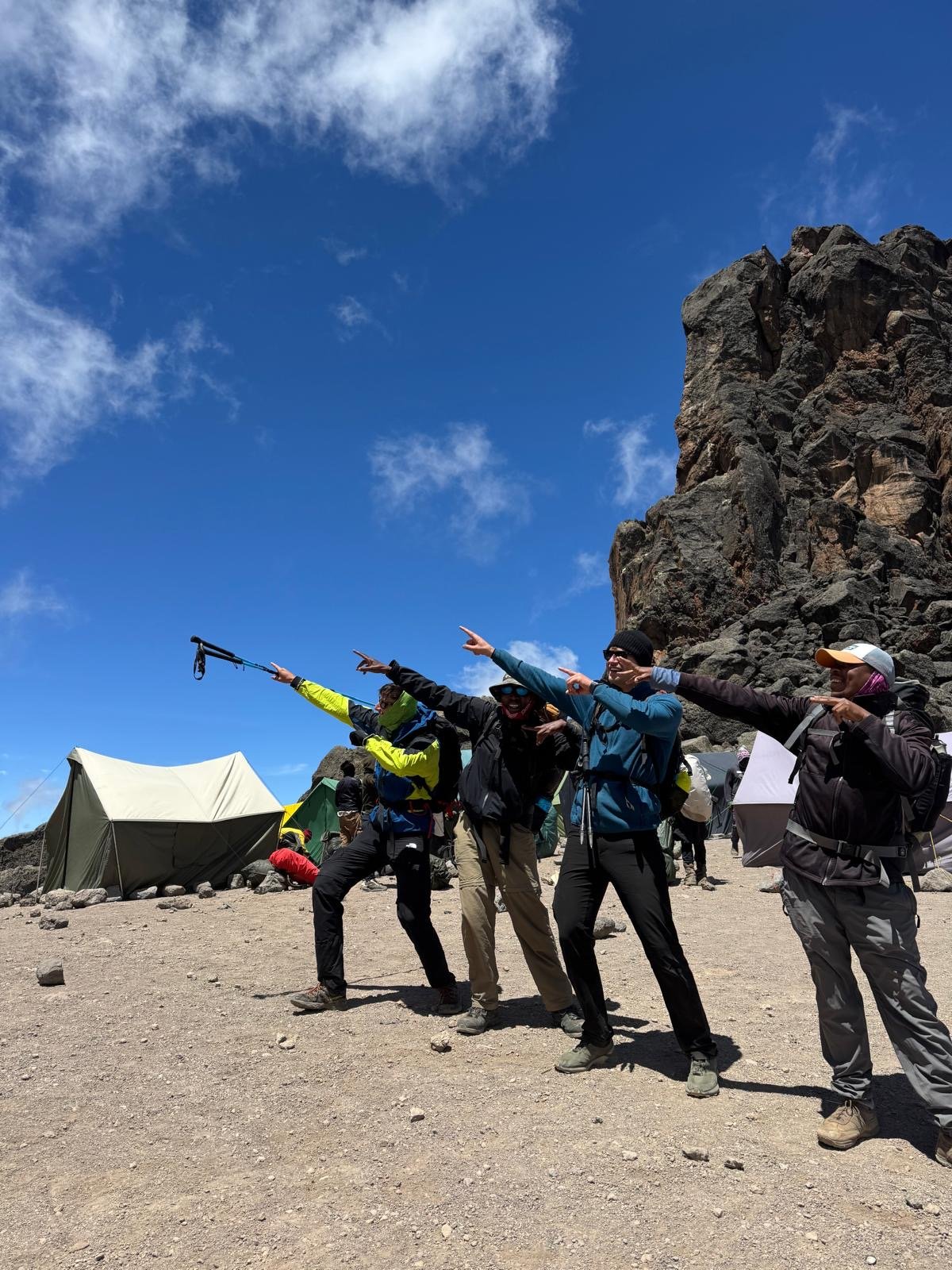 Mount Kilimanjaro peak above the clouds